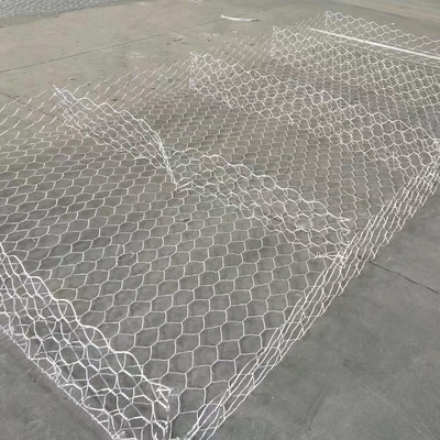 Il PVC galvanizzato della scatola del gabbione 2x1x1 ha ricoperto 80×100mm Mesh Hole rivestimento dello zinco da 275 GSM