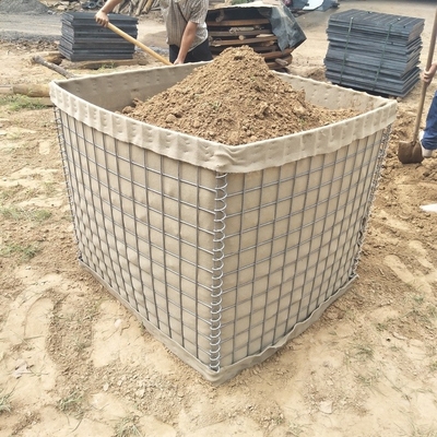 Barriere militare 50 x 50mm della sabbia di Hesco del cavo di Galfan