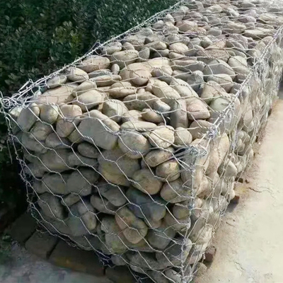 GABBIONE ESAGONALE GALVANIZZATO IMMERSO CALDO DI PROTEZIONE DELLA SPONDA DEL FIUME DEL MURO DI SOSTEGNO DEL GABBIONE DELLA SCATOLA DEL GABBIONE