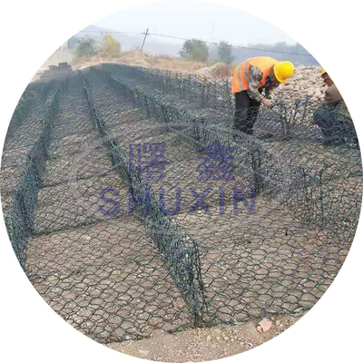 Rete galvanizzata del filo di ferro del materasso del gabbione per il muro di contenimento