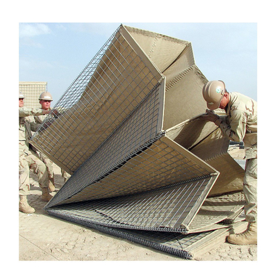 Barriere difensive militari 300GSM del gabbione della barriera di forma del quadrato dello SGS nel Ghana