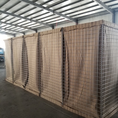 Certificazione militare di iso delle barriere della sabbia dei canestri di mil 3 4mm 75cmx75cm Hesco