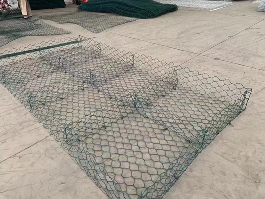 Costruzione della parete di 6X2X0.3M Galvanized Hexagonal Wire Mesh Gabion Mattress For River