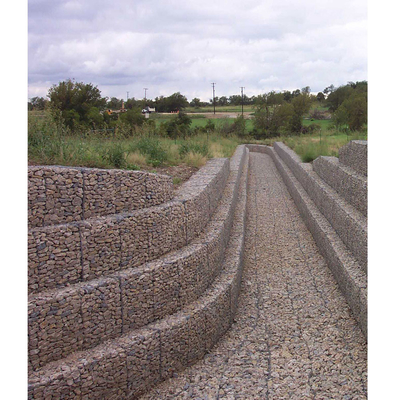 cavo esagonale Mesh Gabion Rock Wall di alta durevolezza 4x1x1M non che arrugginiscono