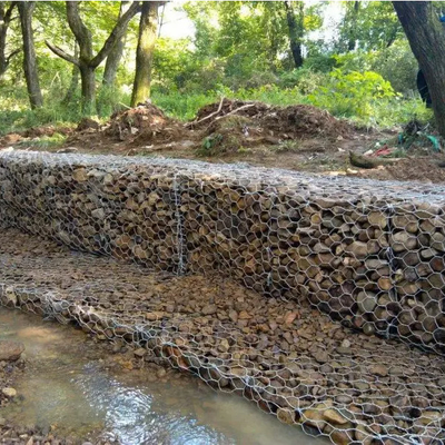 Canestro della roccia del gabbione di 2X1X1M Gabion Wire Mesh Box 80X100Mm per il progetto del controllo delle inondazioni