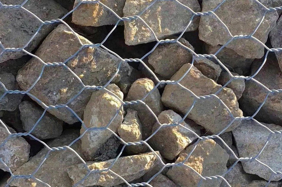 Foro esagonale del canestro 8*10cm del gabbione del controllo delle inondazioni del fiume di personalizzazione