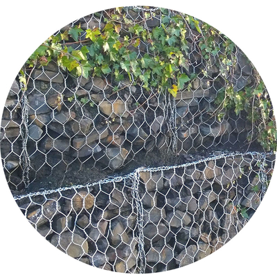 Foro di Mesh Galvanized Gabion Baskets 100*120mm del filo di ferro di iso COC