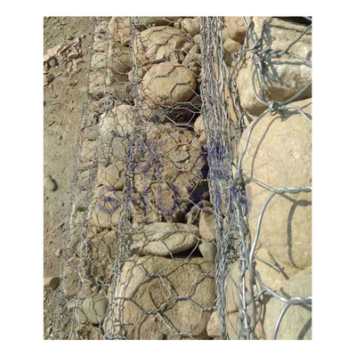 il PVC del tessuto di 2*1*1m ha ricoperto il gabbione galvanizzato scatola Mesh High Strength del gabbione