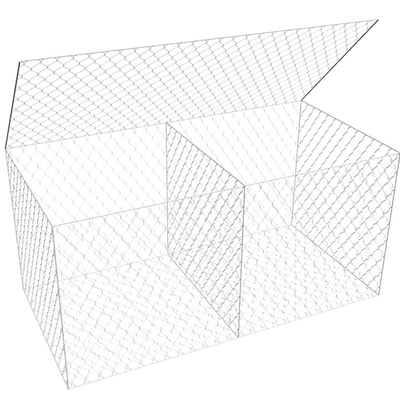 Il doppio HDG torto ha galvanizzato 8x10cm i canestri del gabbione che lapidano le gabbie riempite del cavo