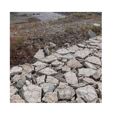 Il PVC esagonale ha ricoperto l'erosione di  Stone Cages 2x1x0.5m del gabbione resistente