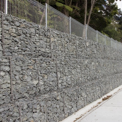 Gabioni ripieni di pietra pieghevoli tessuti per progetti fluviali e sotto ponti