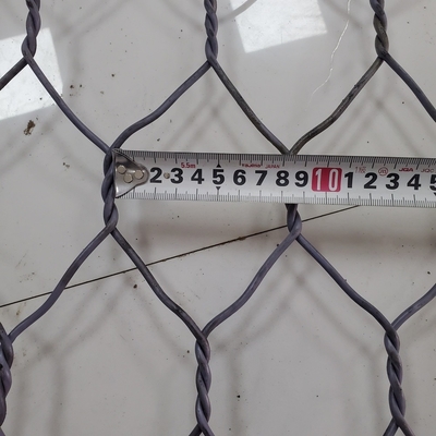 La pietra riempita canestro del gabbione del PVC  dei contattori 3.05mm della costruzione ha galvanizzato