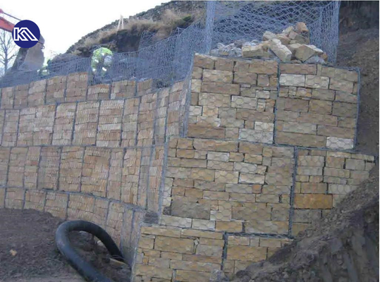 protezione esagonale della Banca di Mesh Woven Gabion Baskets For del cavo di 3.3mm