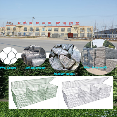 Scatole galvanizzate ad alte prestazioni da 3x1x0,5 m per la conservazione del suolo