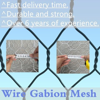 100 mm x 120 mm Gabion Box convenientemente dimensionato 2m x 1m x 1m per la conservazione del suolo