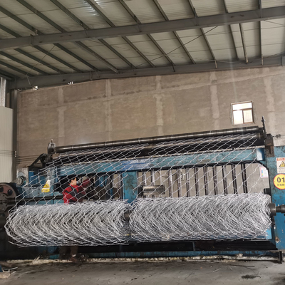 Galvanizzato 1mx1mx3m Gabion Box Supporting Wall Pvc Rivestito