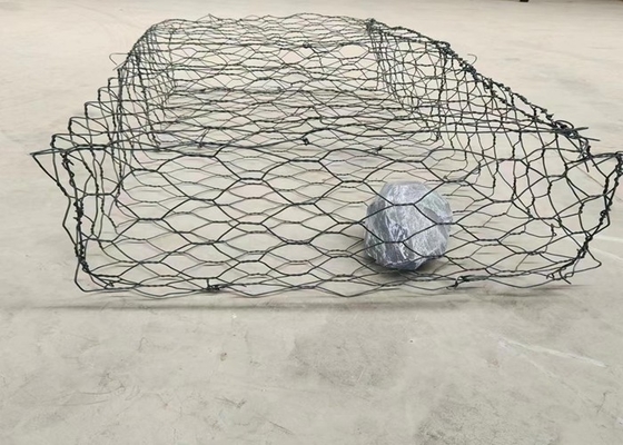 Supporto di pendenza 2m x 1m x 1m Cestioni in gabion personalizzati 6x8cm Fuoco di maglia