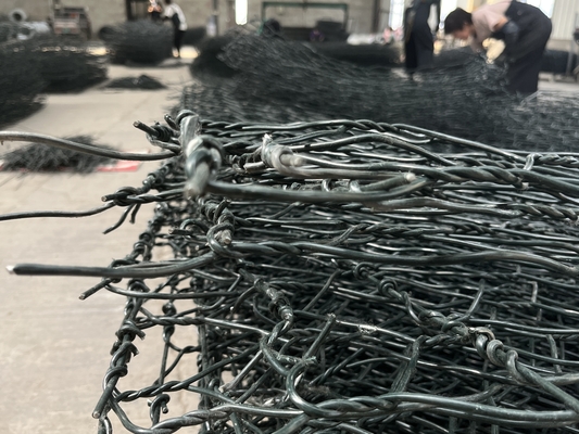 2m x 1m x 1m Gabion Box per la costruzione di muri di pietra
