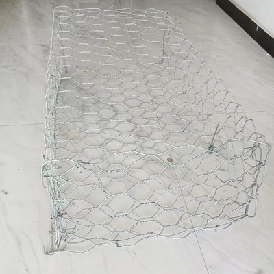 2*1*1 M Pvc rivestito Gabion Cestoni gabbie esagonali resistenti all'erosione