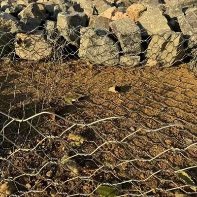3.0mm 1x1x1m Gabion Box Support Wall Galvanizzato