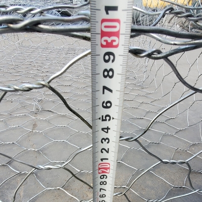 2x1x1m Cesto di Gabione di Pietra 8*10cm Buco Esagonale