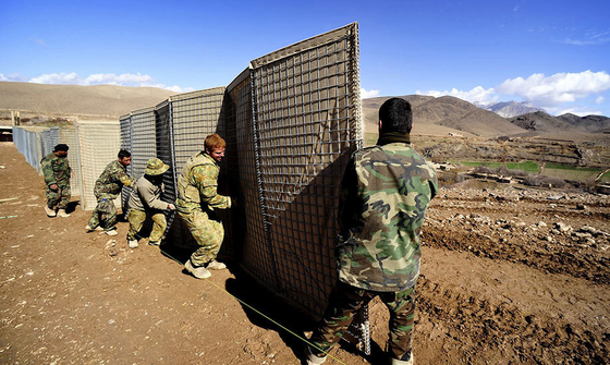 5 mm Barriera militare calda galvanizzata sacchetto di sabbia pesante rete di filo difensiva