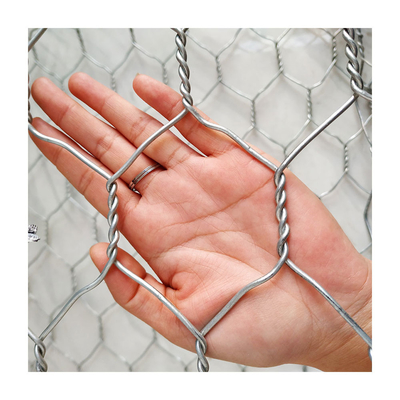 2x1x1m Galvanizzato Gabion Box Metal Wire Filled Stone