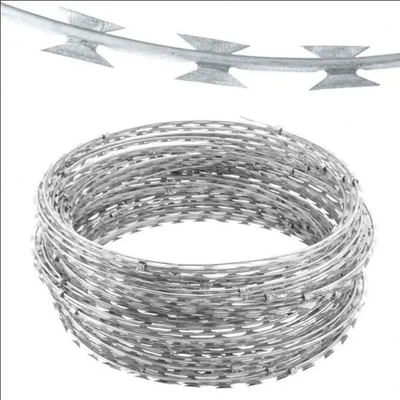 Fabbrica Diretta a caldo immerso galvanizzato Acciaio Fence reticolato a prova di ruggine Razor Barbed Wire BTO-22 per la sicurezza per le prigioni