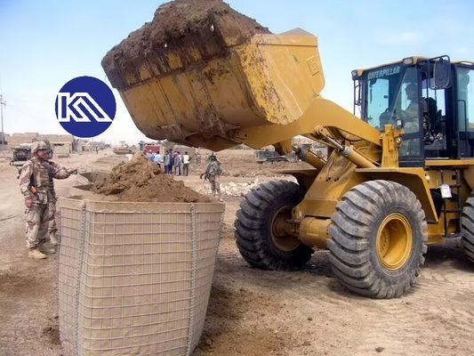 Casella a maglia di gabione a prova di esplosione perimetro galleggiante barriera difensiva muro di difesa