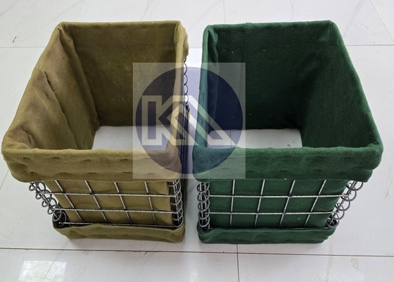 Iraq e Afghanistan Barriera militare Saldata Mesh Hesco Barriera difensiva con tessuto geotessile