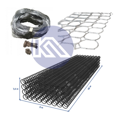 ostacolo poco visibile recinzione di sicurezza rete di filo Barriera MZP intreccio Barriera poco visibile 10х10х1.4m filo antitanco