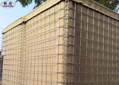 certificazione difensiva rivestita del CE della barriera di Galfan della parete riempita di sabbia di 5mm