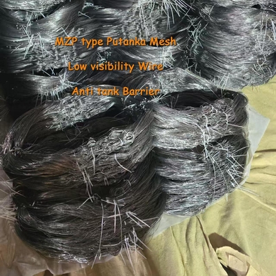 MZP Mal visibile rete di filo di tessuto di ostacolo Putanka reti antitanco con dimensioni 0,5-0,9 mm filo d'acciaio