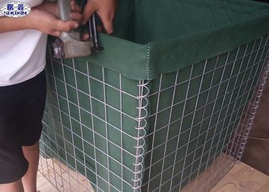 Barriera militare galvanizzata immersa calda di hesco della scatola del gabbione, muro di sostegno della rete metallica