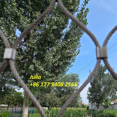 Recinzioni di sicurezza Maglia di cavi maglia di ferrule maglia anti-drone 3m x 3m