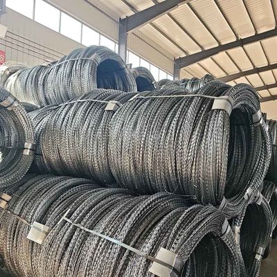 Perimetro di sicurezza tattico con filo spinato in acciaio inossidabile