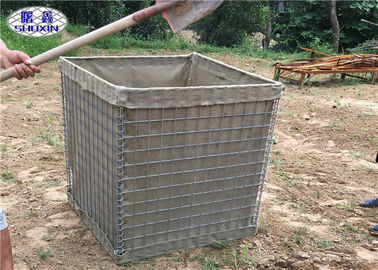 Galfan ha saldato le barriere difensive SX 5 di HESCO con il panno resistente del geotessuto