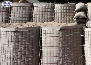 Protezione galvanizzata immersa calda del filo di ferro delle barriere dell'inondazione di protezione dell'esercito forte