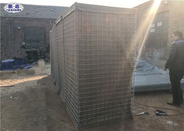 Tipo riempito di sabbia saldato panno beige del bastione della scatola del gabbione della rete metallica del geotessuto