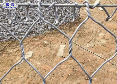 Muro di sostegno ricoperto zinco della rete metallica del tessuto per i progetti del pendio dell'insenatura