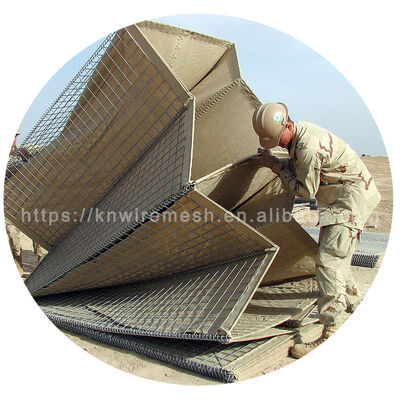 5mm Galfan galvanizzato saldato Hesco Bastion Barriere difensive