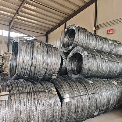 Filo spinato per rasoio con lama zincata a caldo Filo spinato Sicurezza agricola Anti arrampicata