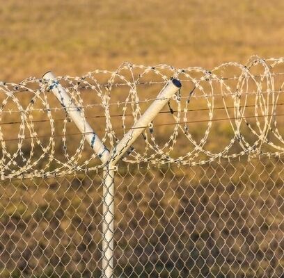 Filo spinato rasoio filo spinato in acciaio zincato 18