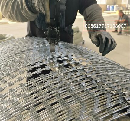 Fabbrica Fornitura Diretta Filo Spinato con Lame di Rasoi per Prigioni, Confini e Fattorie