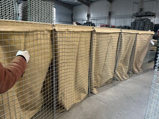 Fornitura professionale Barriera difensiva pieghevole su misura Muro di sicurezza galvanizzato Barriera difensiva inondazione Esplosione Muro di contenimento