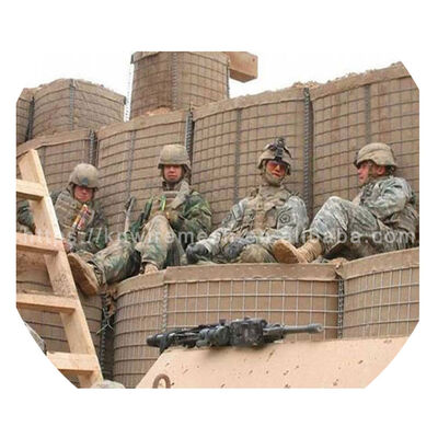 Barriera galvanizzata per pareti di sabbia Mil3 Barriera di esplosione per inondazioni Mil6 Barriere difensive saldate in gabione