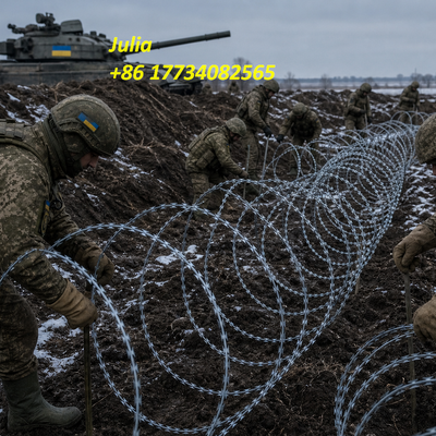 Galvanized Razor Barbed Wire With Concertina Style Loops And Sharp Blades For Security Barriers And Easy Installation In Various Settings