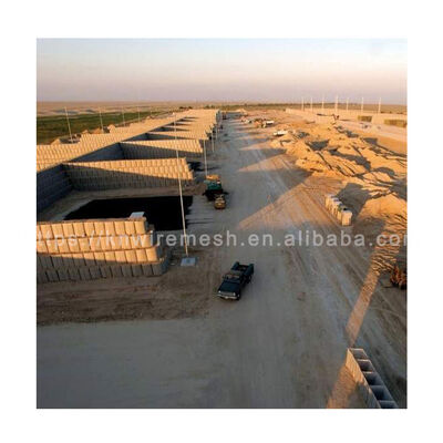 Barriere riempite di sabbia per saldatura profonda personalizzate da 0,61x0,61x1,22 m per la protezione del fiume/difensiva militare in Ghana