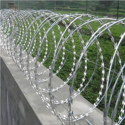 Prezzo di fabbrica Razor Barbed Wire Roll Sharp Concertina Blade Wire Anti-Theft Security Fencing Wire Mesh In vendita