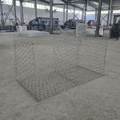 Cesto di gabion tessuto   Hexagonal Twisted Wire Mesh per il controllo dell'erosione, la difesa contro le inondazioni e i muri di sostegno del paesaggio